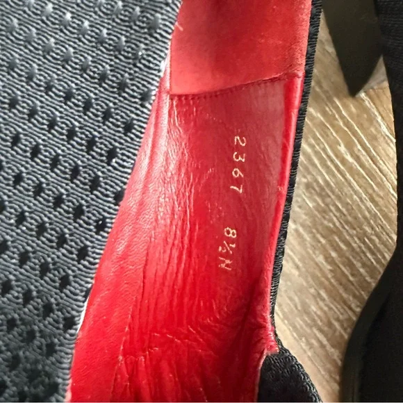 Donald J. Pliner Alice Black Dot Square Toe Chunky Block Heel Loafer Women's 8.5 - Picture 9 of 10